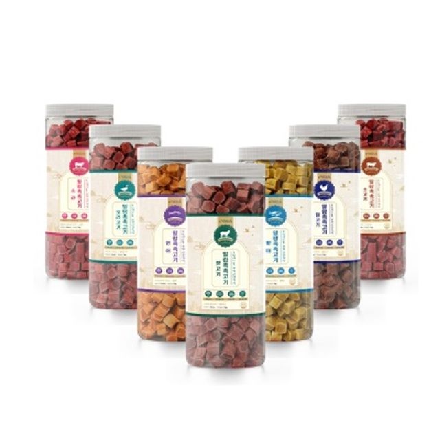 강아지 애견 소프트 간식 큐브형 칭찬 훈련 간식 1kg