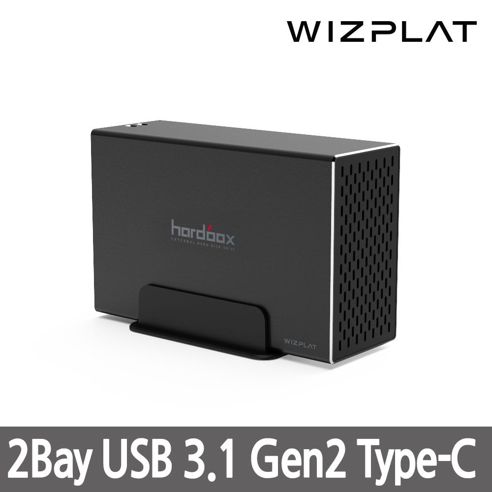 위즈플랫 WIZ-20U31C 32TB (16TB X 2개) 2Bay 스토리