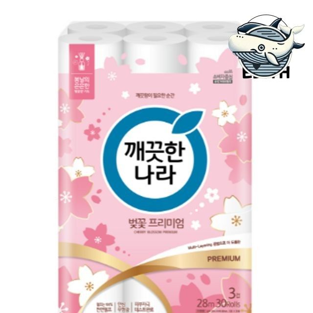 부드러운 벚꽃 디자인 화장지 실용적인 일회용