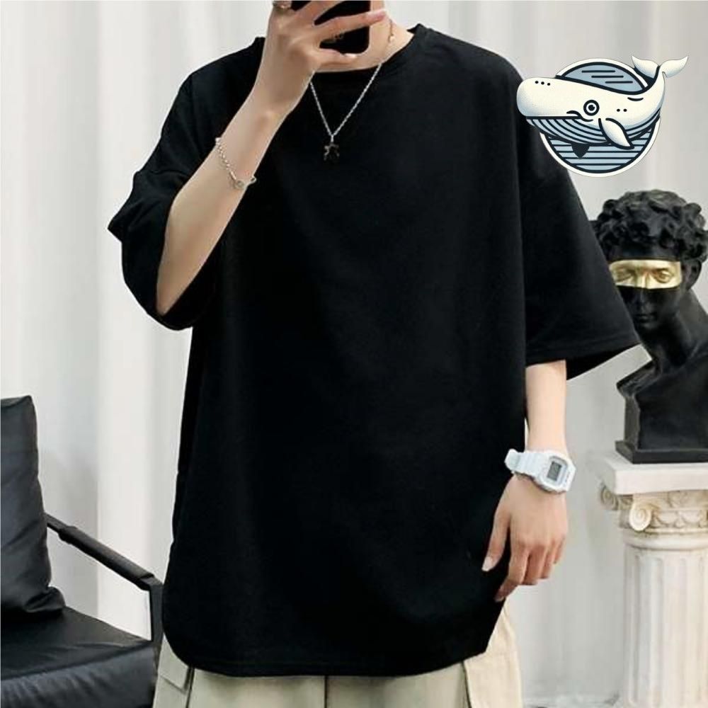 여름 오버핏 무지 반팔티셔츠 남성 캐주얼