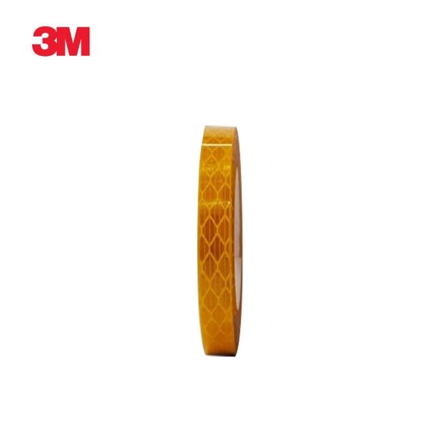 3M 프리즘형 고휘도 반사테이프 10mmx2.5M 황색