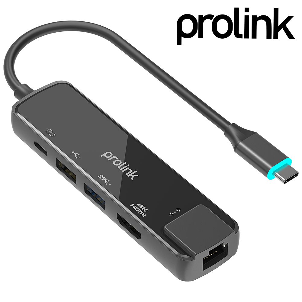 PROLINK C타입 to HDMI 컨버터 + 랜카드 허브