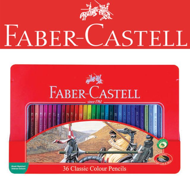 파버카스텔 색연필 일반 36색 틴케이스115846 컬러링