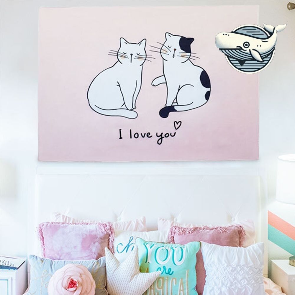 아기 고양이 인테리어 패브릭 포스터 방꾸미기