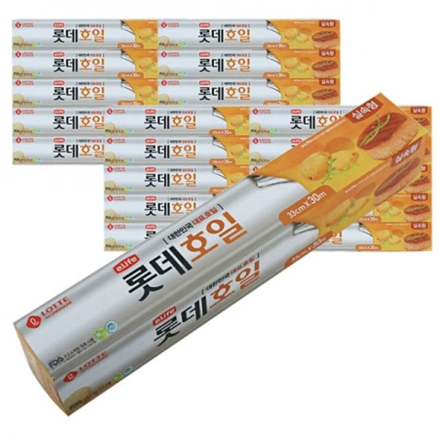 BOX 롯데호일 쿠킹호일 실속형 15u (33cmX30m) 20EA