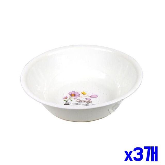 특대 욕실대야 세수대야 화이트 x3개 세숫대야