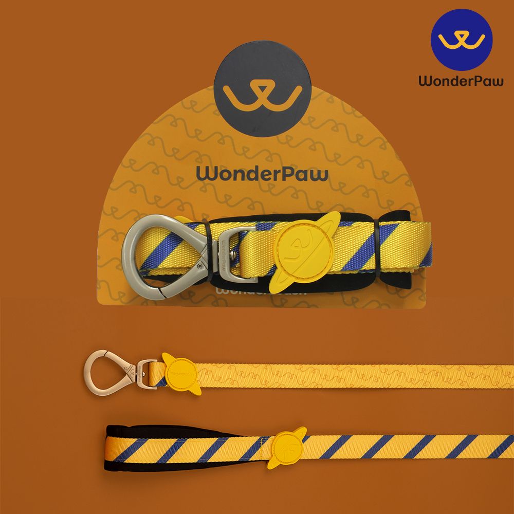 Wonderpaw WonderLeash 리드줄(목줄) 노란색 애견목줄