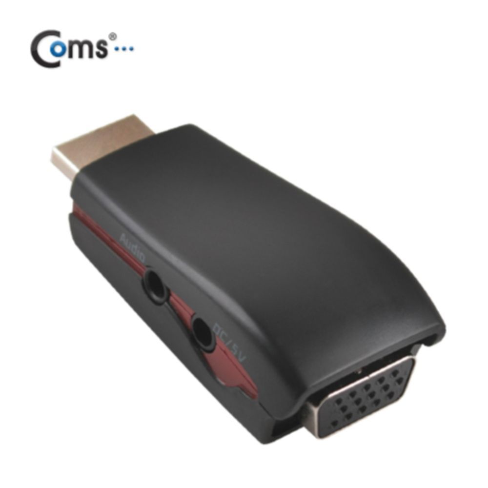 Coms HDMI 컨버터(VGA변환 오디오지원) Mini HDMI M