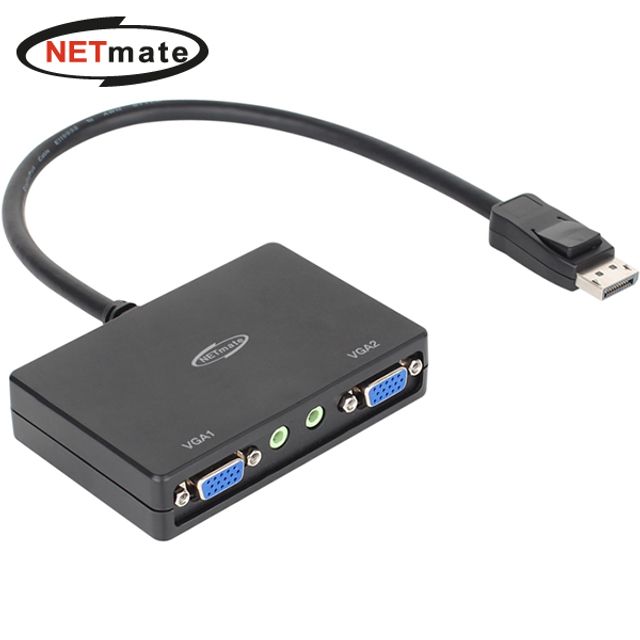 넷메이트 NM-DPV22 DisplayPort to 2xVGA 분배기