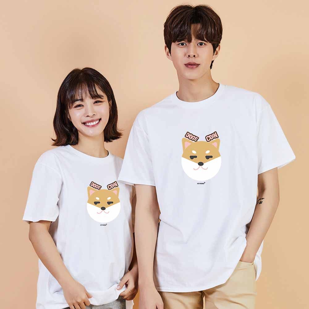 키밍의류 도지코인시바견강아지2 반팔티 오버핏