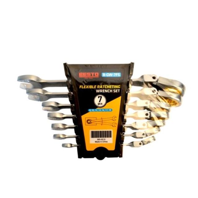 78508 플렉시블 라쳇렌치세트(7PCS) B-GW-7FS 복스