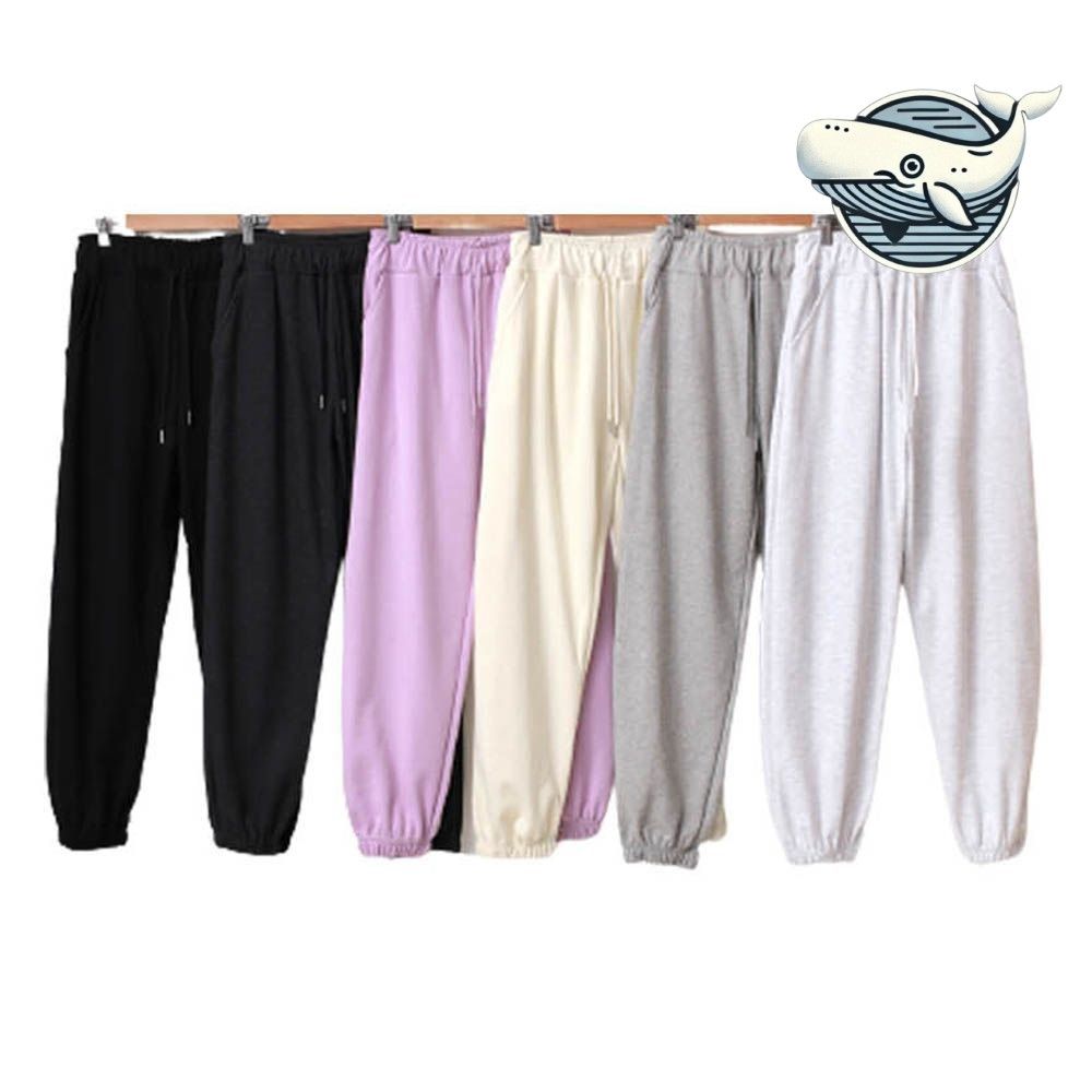 편안한 여성 조거팬츠 데일리 트레이닝 허리밴딩