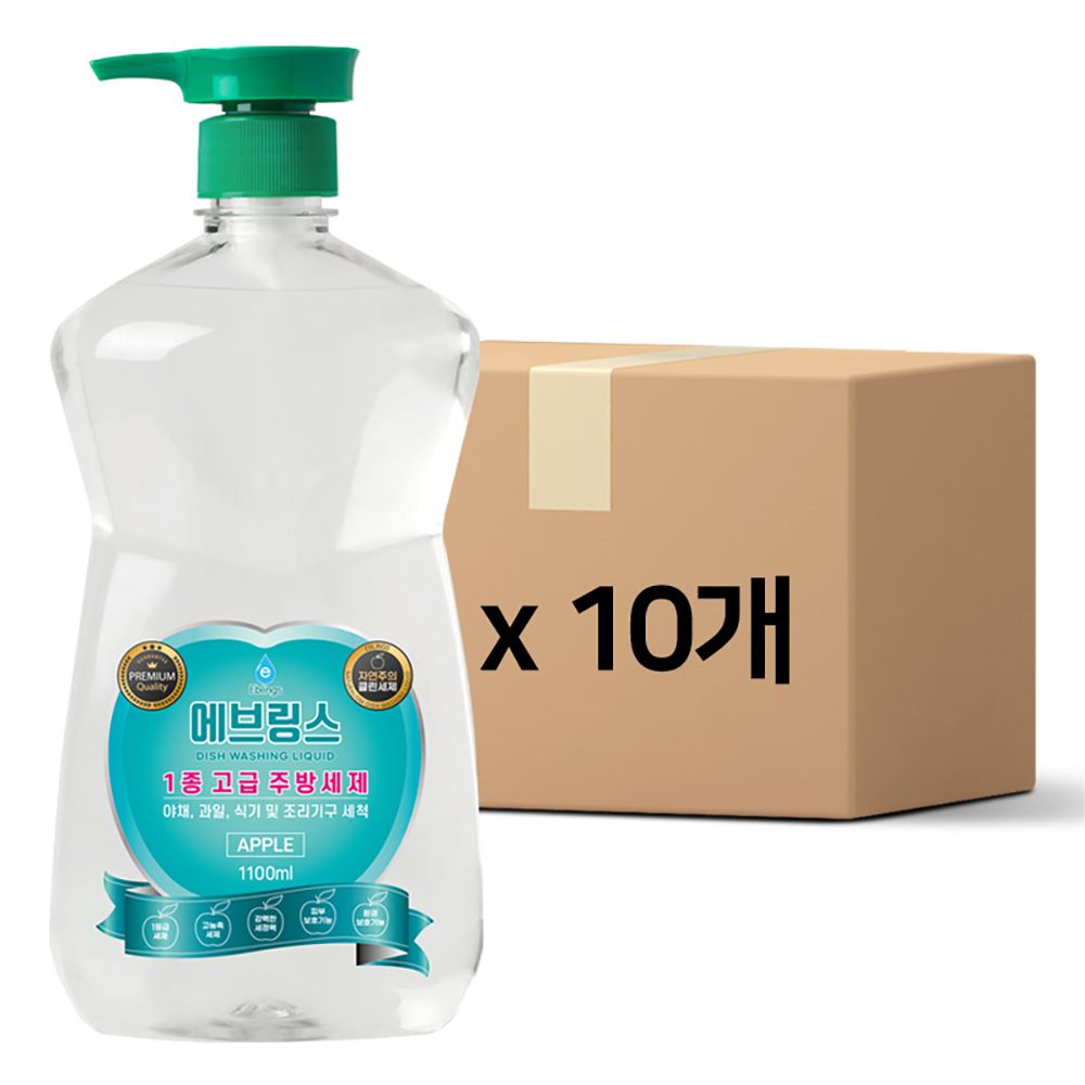 에브링스 1등급 주방세제 1100ml 10개 펌프 재고정리