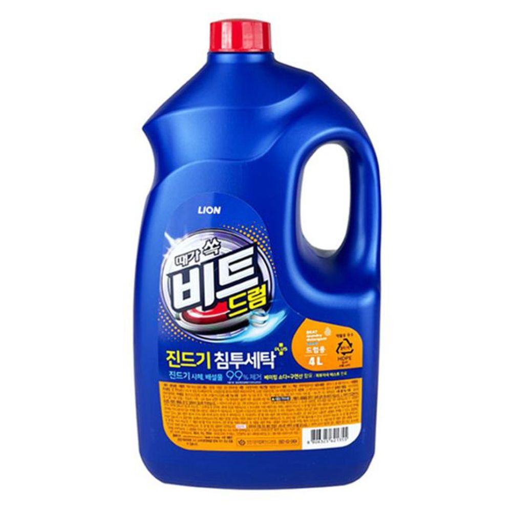 비트 세탁 세제 세탁기 빨래 액체 세제 드럼용 4L