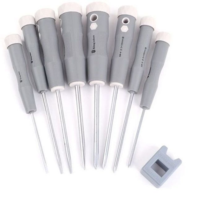 자화기 드라이버 세트 9pcs 크롬 고출력 회전 수공구