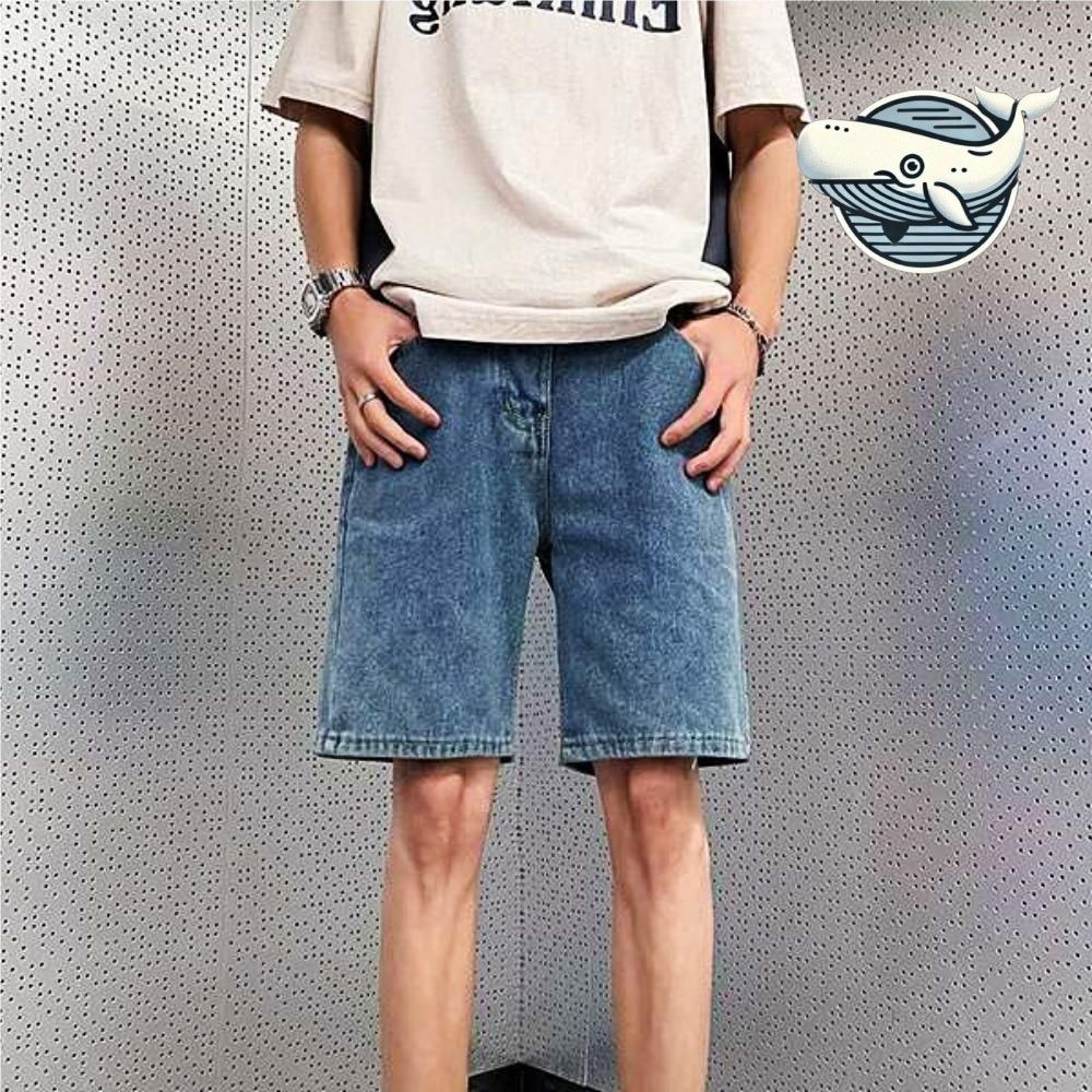 여름 남성 데님 반바지 편안한 캐주얼 팬츠