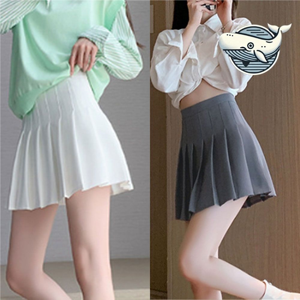 캐주얼 여름 플레어 미니 스커트 속바지 포함