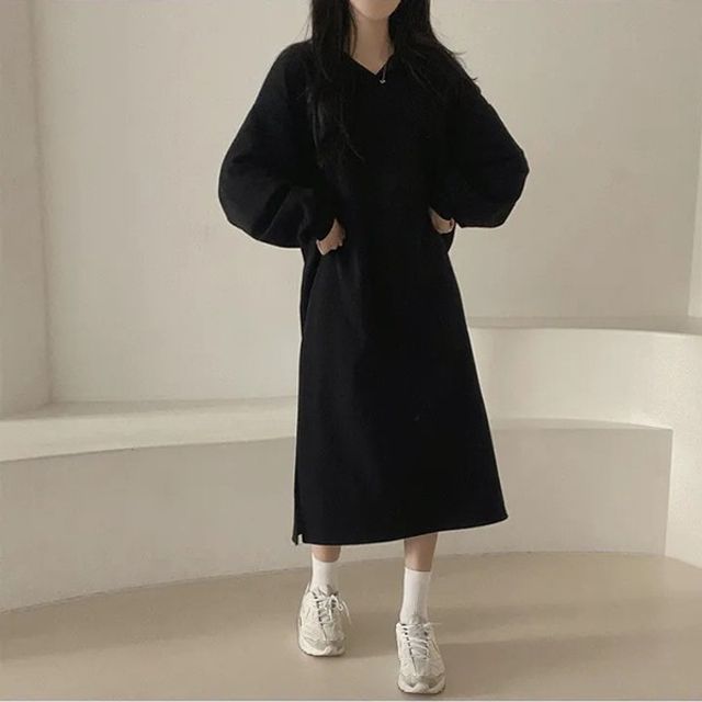 롱원피스 홈웨어 3컬러 츄리닝 원피스 여성 여