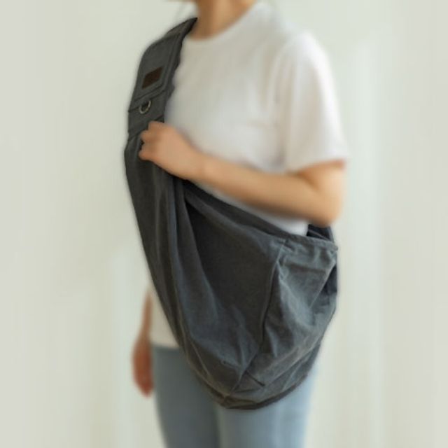 반려동물 나들이 슬링백 외출 이동가방 그레이