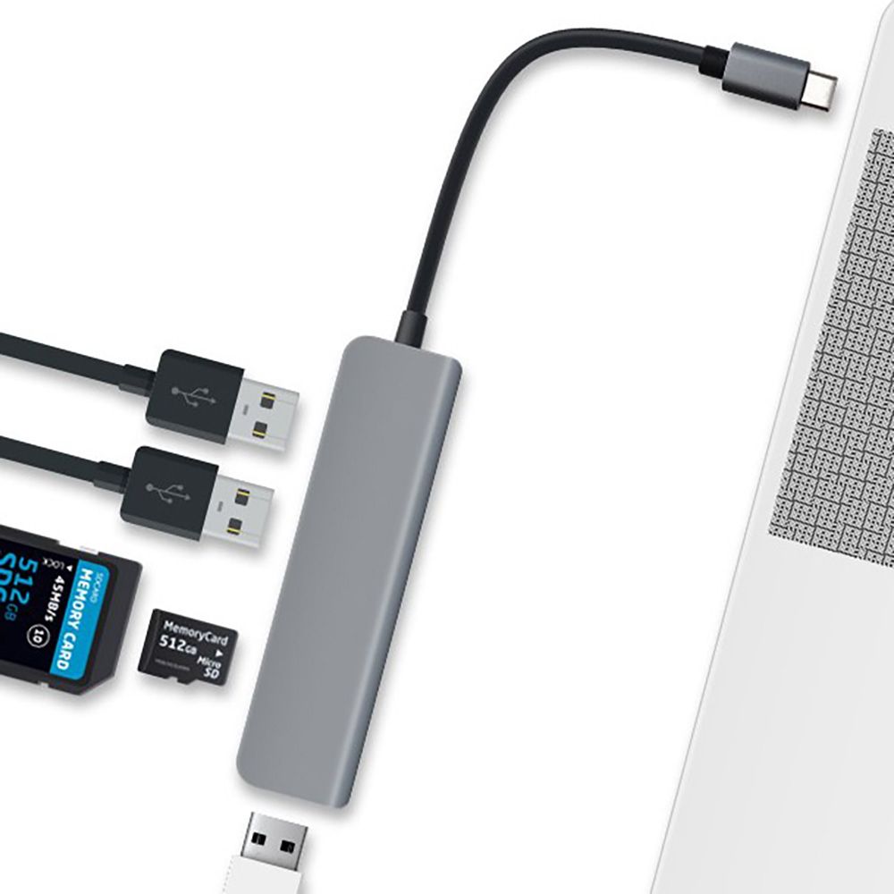 Coms USB 3.1 타입 C 멀티 허브 5in1 USB 3.0 3포트