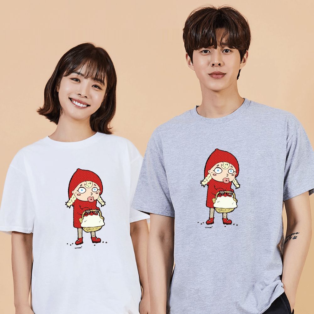 키밍 맨투맨 후드티 빨간모자 소녀 여자셔츠