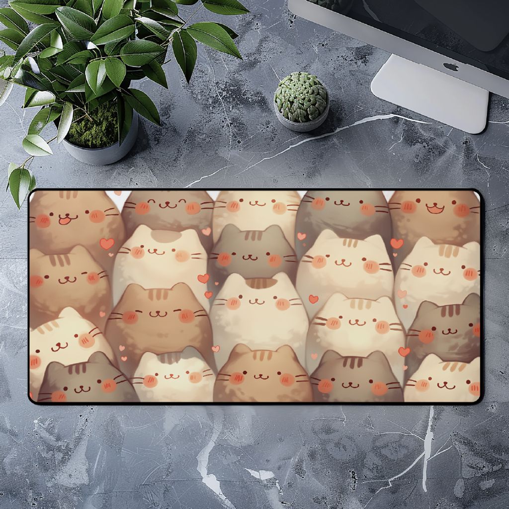 800x400 방수 마우스 장패드 고양이 캐릭터 서일페
