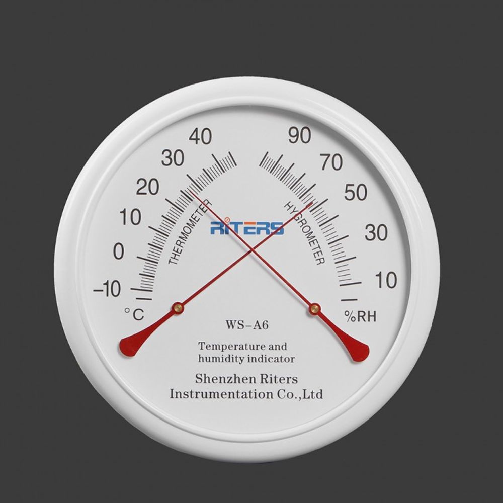 리터스 원형 벽걸이 온도계 습도계(화이트)