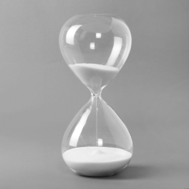 유리 모래시계(60분-화이트) 사우나시계 인테리어소품