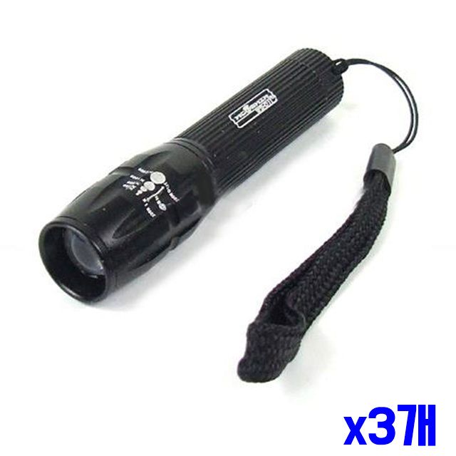 건전지 x3개 미니 줌라이트 레저용 LED펜라이트