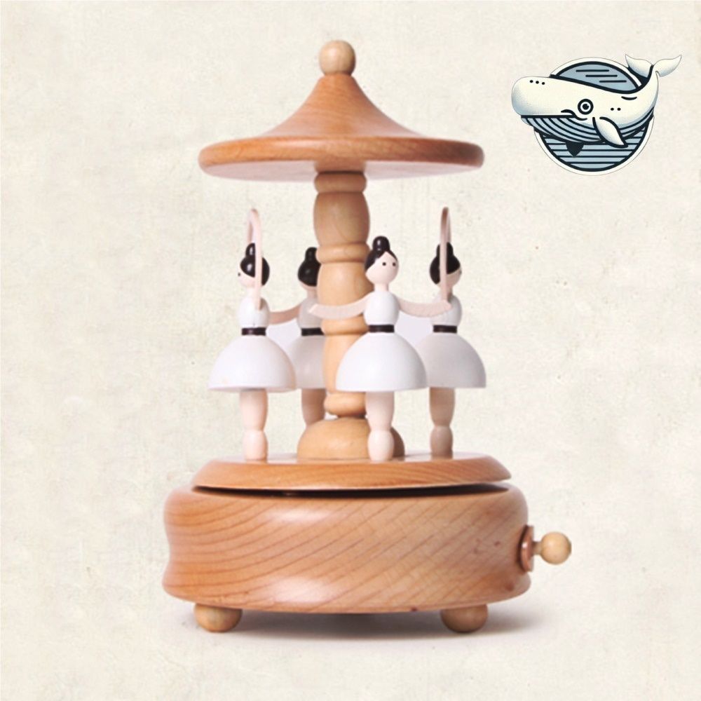 발레리나 원목 뮤직박스 태엽 장식품 우드오르골