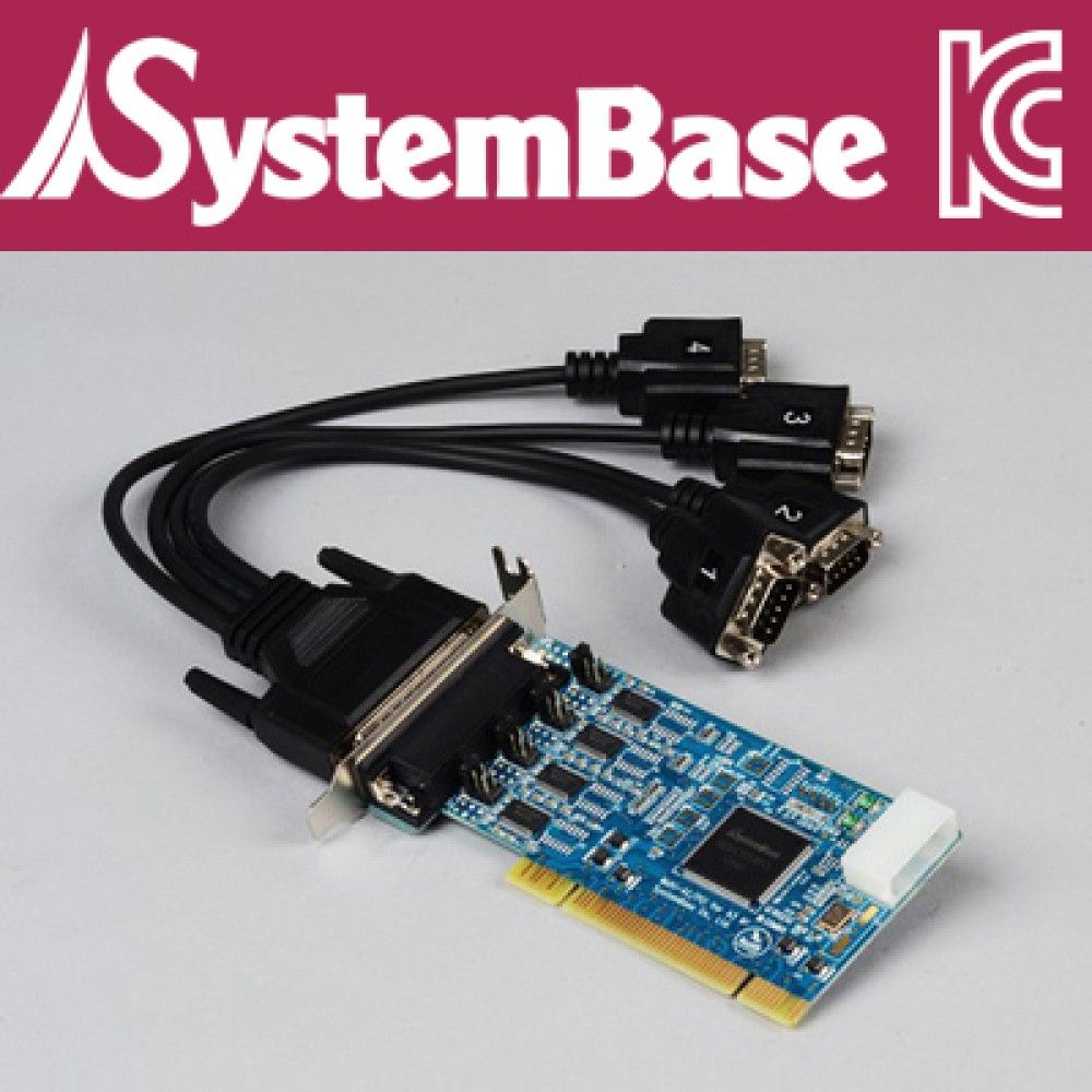 SystemBase시스템베이스 4포트 RSJS232 PCI 시리얼 카