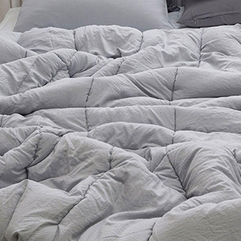 간절기 사계절 피치 워싱 차렵 이불 퀸 Q 그레이 침구