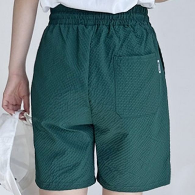 반바지 바지 밴딩 기본 팬츠 데이 여름 여자 여성 캐