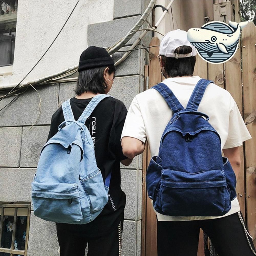데일리 캐주얼 데님 백팩 다양한 수납 가능한