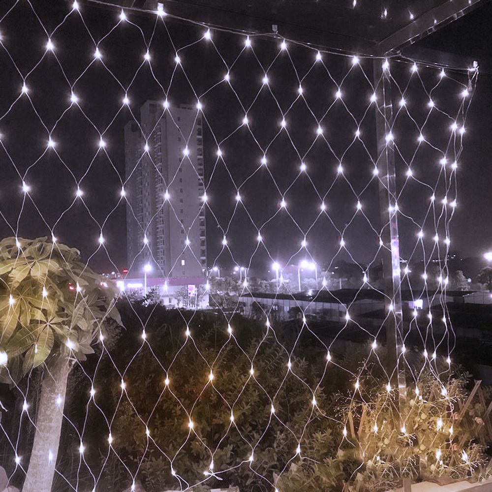 아이티알,NU (은하수)200구 투명선 LED 그물네트 백색 지니전구