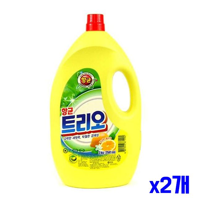 트리오 레몬향 주방세제 3kg x2개 설거지