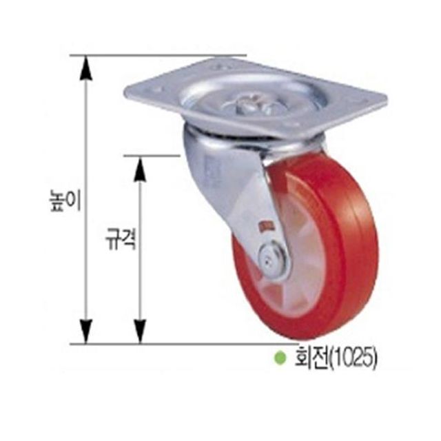 다용도 캐스터-경량용 1025 (브레이크형) (1EA)