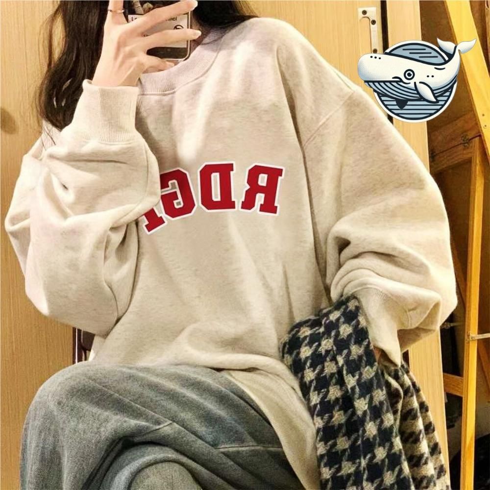 레이어드 스타일 레터링 오버핏 긴팔티 편안한