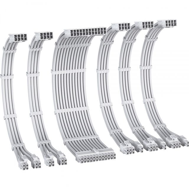 PSU 연장 16AWG 슬리빙 케이블 세트 올화이트 6종