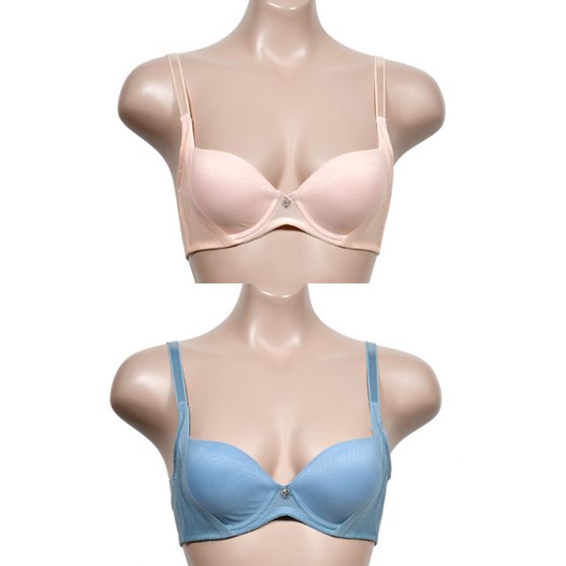 디자인 몰드 4컵 3 와이어 고급스럽고 브라 A컵 세련