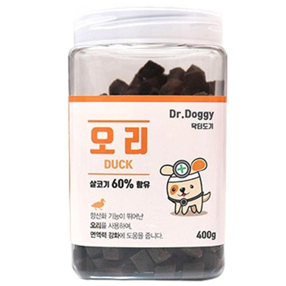 강아지 닥터도기 간식 일상 오리 400g 1P 노즈워크 트