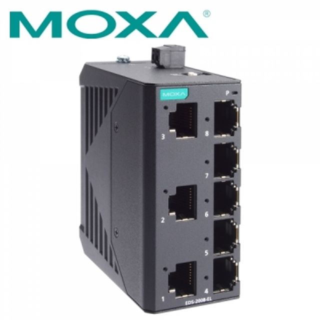 MOXA 산업용 8포트 스위칭 허브(메탈 하우징)