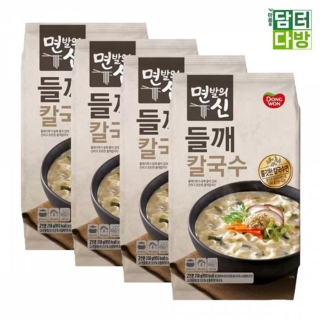 258g 4 들깨 칼국수 x 동원 동원칼국수 칼국수라면 들