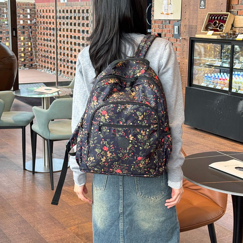 플라워 백팩 여성 가방 수납 배낭 데일리 외출 가방