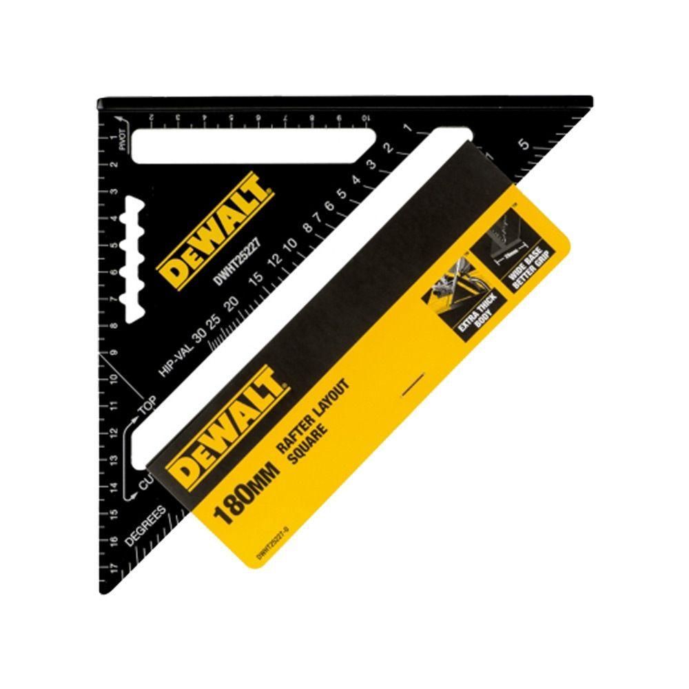 dwht25227-0 골조용 180mm 프리미엄 삼각자 목공