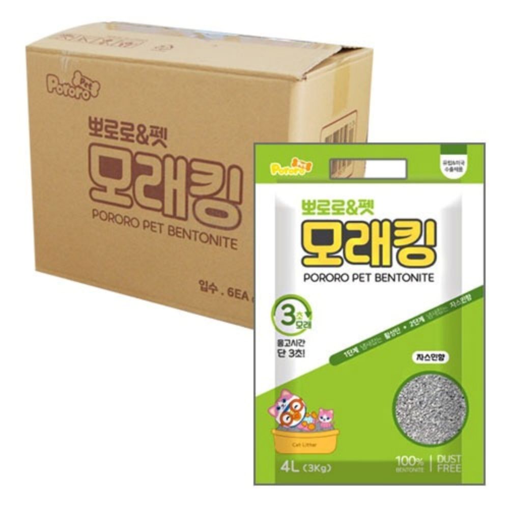 뽀로로N펫 모래킹 쟈스민향 4LX6개
