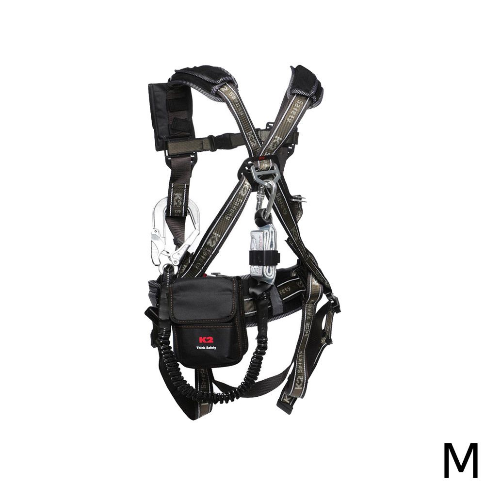 K2 세이프티 KB-9201 전체식 싱글 안전벨트 브라운 M