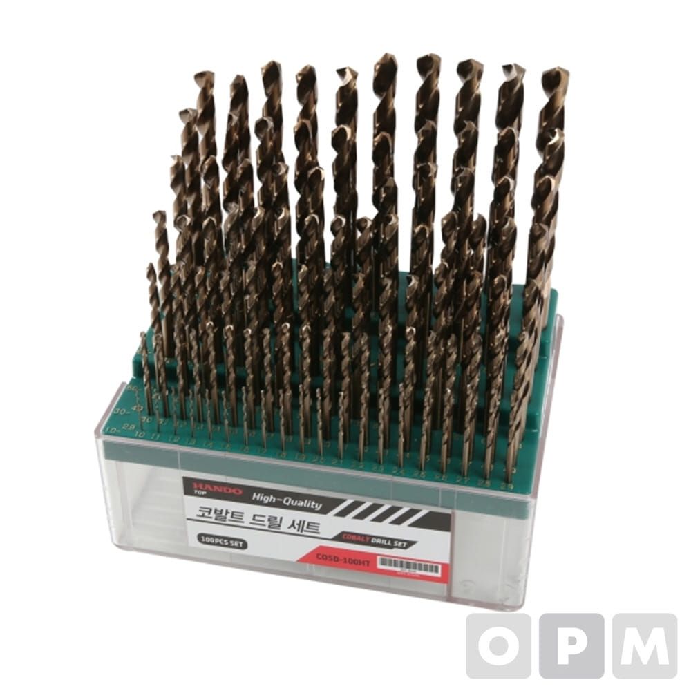 HANDO COSD-100-HT 코발트드릴셋트(HSS-CO) 1SET