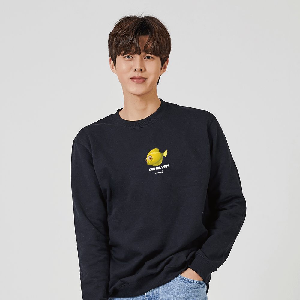 키밍 물고기 가을맨투맨 그래픽후드티 포인트