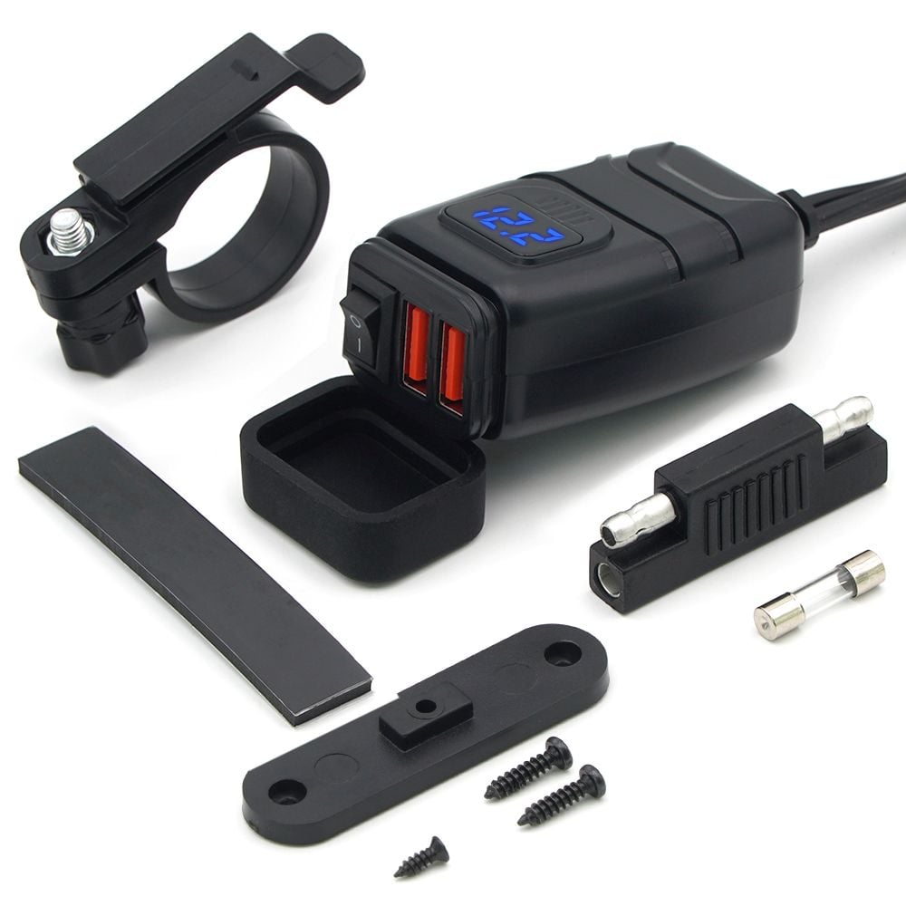 오토바이 스쿠터 휴대폰 고속충전기 C87 USB+USB타입